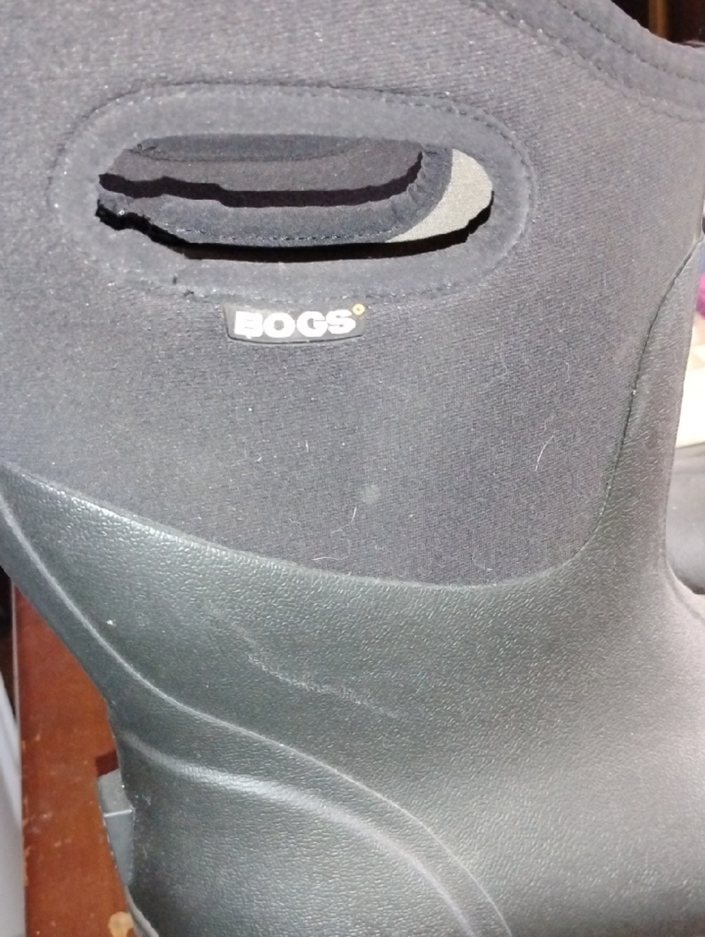 Bogs Black Waterproof Neoprene Pull-On Boot